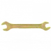 Ключ рожковый, 10 х 11 мм, желтый цинк СИБРТЕХ
